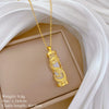 Stainless Steel Animal Zodiac Cartoon Style Pendant Necklace For Women And Men