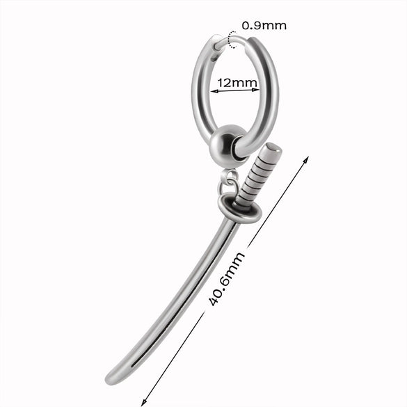 Stainless Steel Animal Zodiac Geometric Leaf Snakeshaped Skull Ear Buckle Earrings And Ear Bone Ring With Electroplating