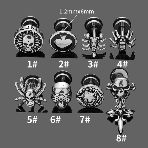Stainless Steel Animal Zodiac Style Polish Earrings