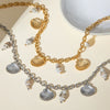 Stainless Steel Animals Zodiac Signs Ins Style Electroplated Ocean Inspired Necklace And Bracelet
