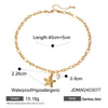 Stainless Steel Animals Zodiac Signs Ins Style Electroplated Ocean Inspired Necklace And Bracelet