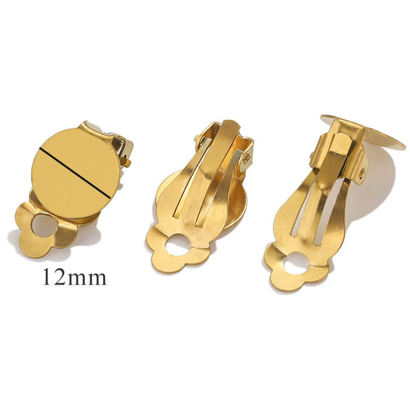 Stainless Steel Antiallergy Electroplated Diy Handmade Ear Clip Jewelry