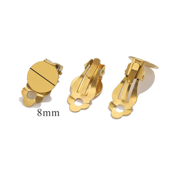 Stainless Steel Antiallergy Electroplated Diy Handmade Ear Clip Jewelry