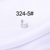 Stainless Steel Ball Puncture Earrings Cartoon Style With Flower Pattern Electroplated
