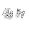 Stainless Steel Bead Buckle Pearl Necklace Gold Plated Electroplated Diy Jewelry