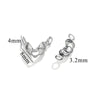 Stainless Steel Bead Buckle Pearl Necklace Gold Plated Electroplated Diy Jewelry
