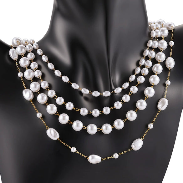 Stainless Steel Bead Chain Antipearl Chain Vacuum Electroplating Rice Bead Chain Fashion Necklace Bracelet Diy With Electrolytic Brightening And String Of Pearls Pattern