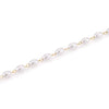 Stainless Steel Bead Chain Antipearl Chain Vacuum Electroplating Rice Bead Chain Fashion Necklace Bracelet Diy With Electrolytic Brightening And String Of Pearls Pattern
