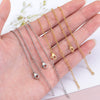 Stainless Steel Bead Chain Clip Ball Chain With Beads Electroplated Diy Jewelry Accessories Wholesale Material