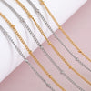 Stainless Steel Bead Chain Clip Ball Chain With Beads Electroplated Diy Jewelry Accessories Wholesale Material