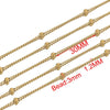 Stainless Steel Bead Chain Jewelry Accessories With Totem Pattern And Electroplating Process For Diy Necklace And Bracelet Making