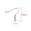 Stainless Steel Bead Spring Ear Hook Earrings Diy Jewelry Accessories With Real Gold Plating
