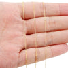 Stainless Steel Beaded Bracelet Chain 18K Vacuum Plated Ultrafine Cross Style Jewelry Chain