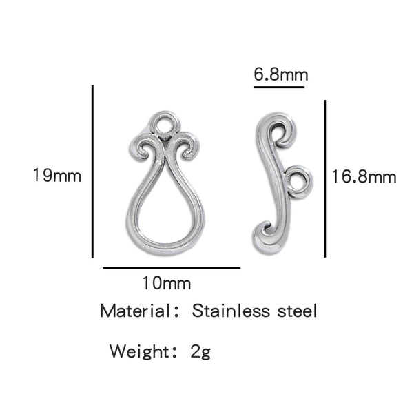 Stainless Steel Bee Pattern Electroplated Buckle Jewelry Accessories