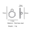 Stainless Steel Bee Pattern Electroplated Buckle Jewelry Accessories
