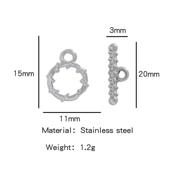 Stainless Steel Bee Pattern Electroplated Buckle Jewelry Accessories