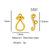 Stainless Steel Bee Pattern Electroplated Buckle Jewelry Accessories