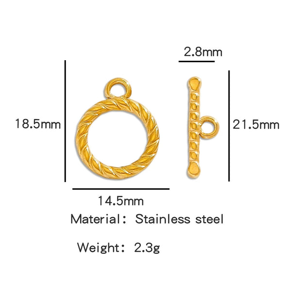 Stainless Steel Bee Pattern Electroplated Buckle Jewelry Accessories