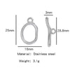 Stainless Steel Bee Pattern Electroplated Buckle Jewelry Accessories