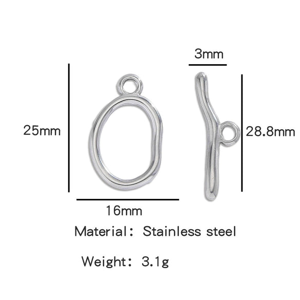 Stainless Steel Bee Pattern Electroplated Buckle Jewelry Accessories