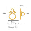 Stainless Steel Bee Pattern Electroplated Buckle Jewelry Accessories