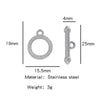 Stainless Steel Bee Pattern Electroplated Buckle Jewelry Accessories