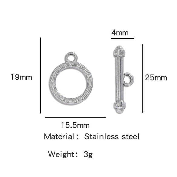 Stainless Steel Bee Pattern Electroplated Buckle Jewelry Accessories