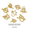 Stainless Steel Bee Pattern Electroplated Buckle Jewelry Accessories