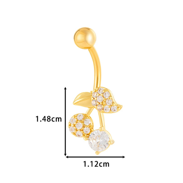 Stainless Steel Belly Button Ring Love Bow Snake Shape Electroplated Women's Jewelry