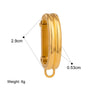 Stainless Steel Bikini Pendant Connection Buckle Jewelry Accessories With Electroplating Process