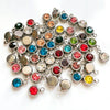 Stainless Steel Birthday Stone Pendant Jewelry Accessories With Electroplating
