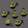 Stainless Steel Birthday Stone Pendant Jewelry Accessories With Electroplating