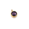 Stainless Steel Birthstone Pendant Vacuum Plated Jewelry Accessories
