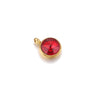 Stainless Steel Birthstone Pendant Vacuum Plated Jewelry Accessories