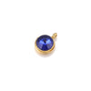 Stainless Steel Birthstone Pendant Vacuum Plated Jewelry Accessories