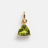 Stainless Steel Birthstone Zircon Necklace Pendant With Vacuum Electroplated 18K Gold