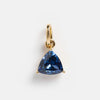Stainless Steel Birthstone Zircon Necklace Pendant With Vacuum Electroplated 18K Gold