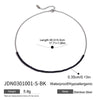 Stainless Steel Black Onyx Turquoise Clavicle Necklace With Electroplating