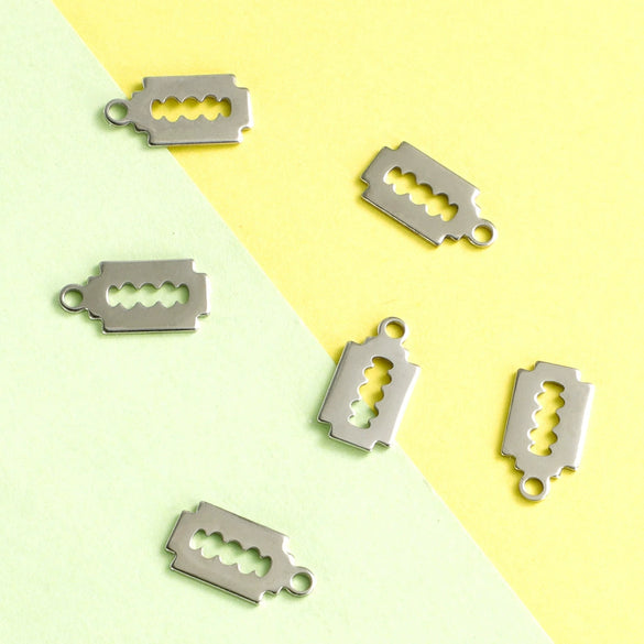 Stainless Steel Blade Shape Punk Style Jewelry Accessories Pendant With Polishing