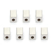Stainless Steel Block Beaded Through Hole Jewelry Electroplated For Men And Women Diy