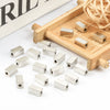 Stainless Steel Block Beaded Through Hole Jewelry Electroplated For Men And Women Diy