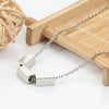 Stainless Steel Block Beaded Through Hole Jewelry Electroplated For Men And Women Diy