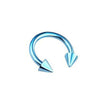 Stainless Steel Body Piercing Jewelry Cshaped Electroplated Unisex