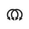 Stainless Steel Body Piercing Jewelry Cshaped Electroplated Unisex