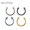 Stainless Steel Body Piercing Jewelry Cshaped Nose Ring Eyebrow Nail Lip Nail Electroplated Geometric Unisex