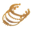 Stainless Steel Bohemian Adjustable Female Woven Bracelet With Electroplating