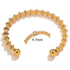 Stainless Steel Bohemian Adjustable Female Woven Bracelet With Electroplating