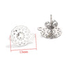 Stainless Steel Bohemian Geometric Cut Out Pattern Electroplated Diy Handmade Ear Hook Hanging Vacuum Earrings Jewelry Accessories