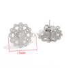 Stainless Steel Bohemian Geometric Cut Out Pattern Electroplated Diy Handmade Ear Hook Hanging Vacuum Earrings Jewelry Accessories