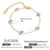 Stainless Steel Bohemian Style Geometric Beads Electroplated Women's Bracelet